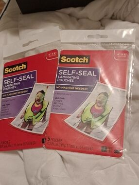 Self-Seal 10 4 X6 Laminating Pouches - Red Packaging